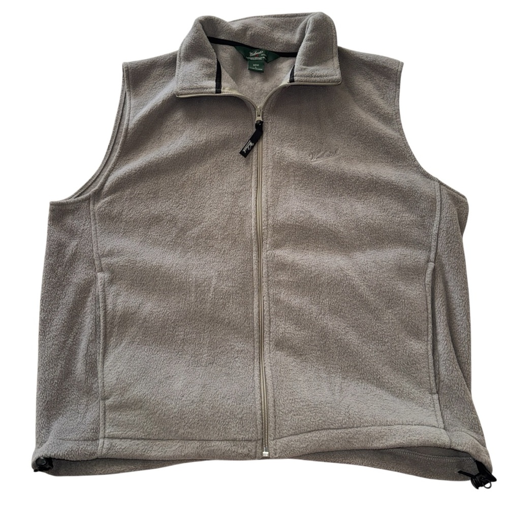 Men’s wool soft taupe vest